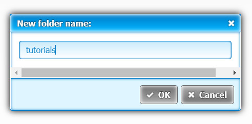 type a name for the folder